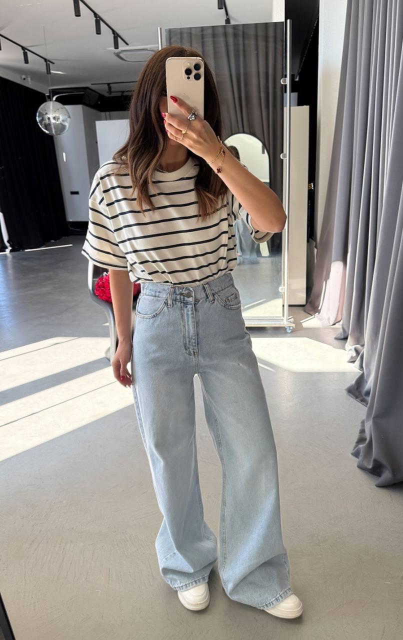 Arkası Lastikli Palazzo Jean